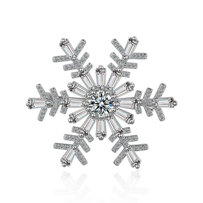 Snowflakes brooch XZB008w