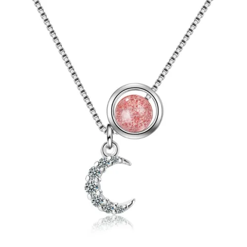 Moon sun necklace