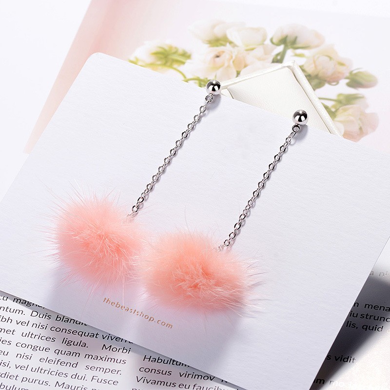 Plush earrings XZEq007e