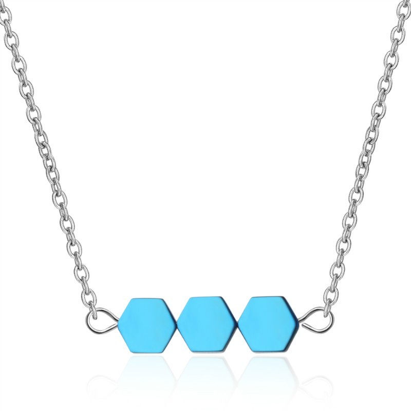 Hexagon necklace XZA369a