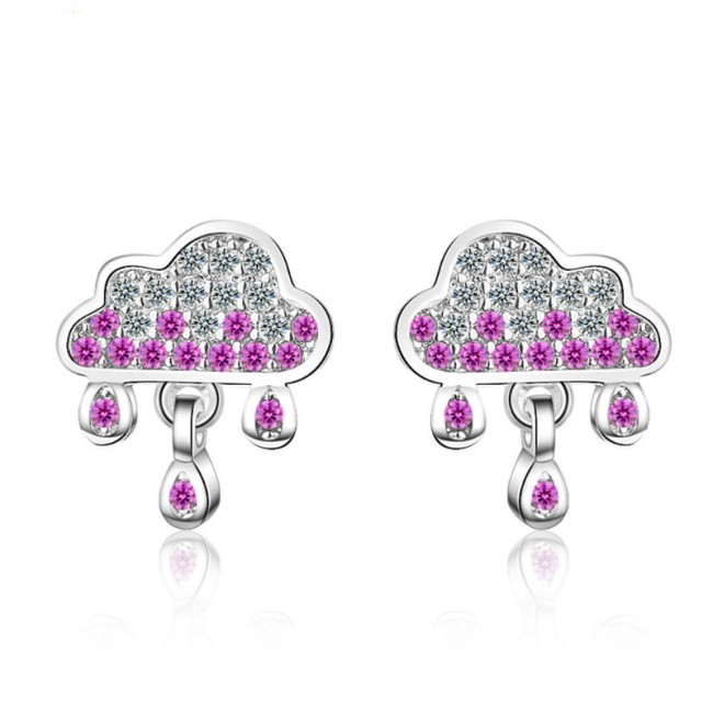 Cloud raindrop earrings 721
