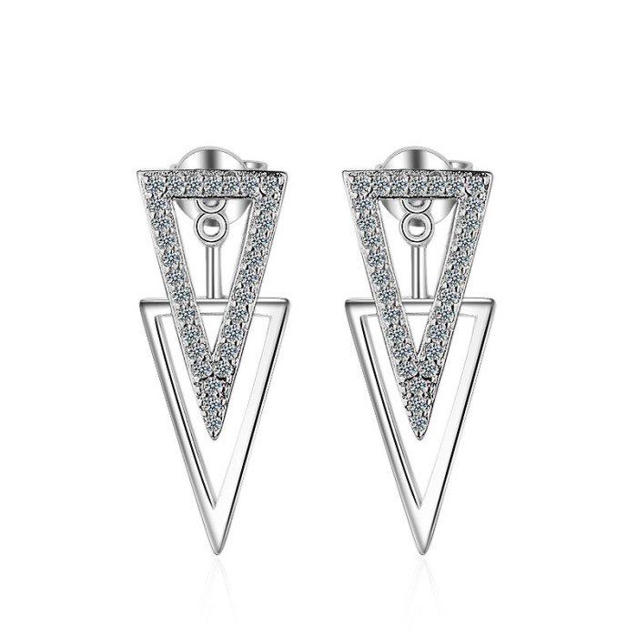 Triangle earrings XZE431