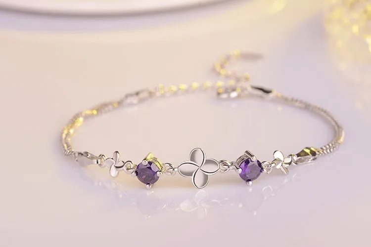 four leaf clover bracelet XZB015a