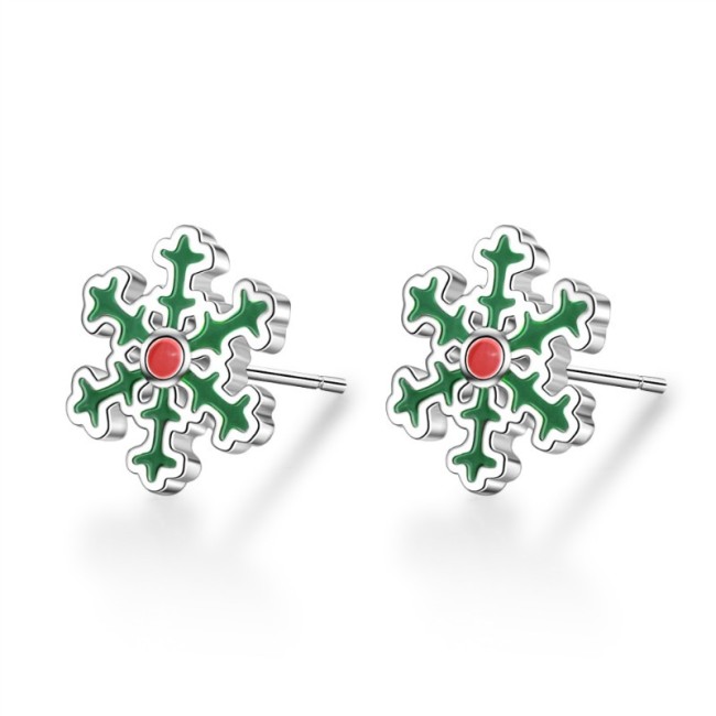 Christmas snowflakes earrings 634