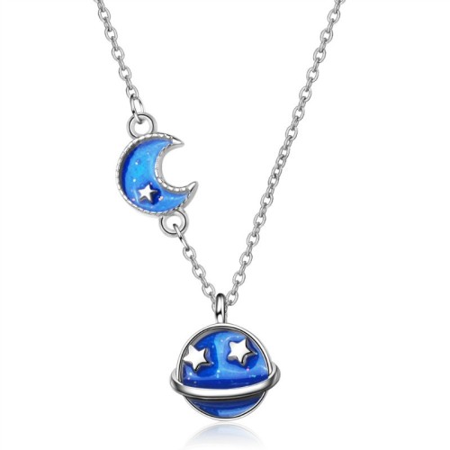 Star moon necklace