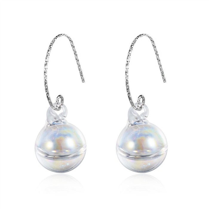 Glass ball earrings XZE308c