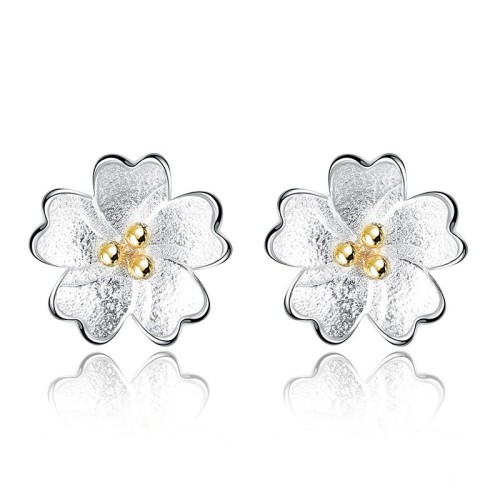 flower earring wh 36