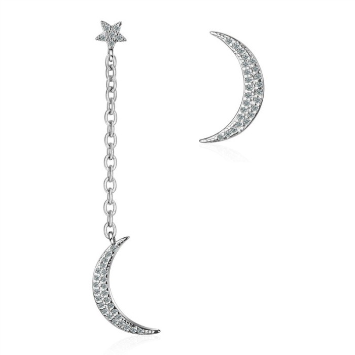 moon and star earring XZE617
