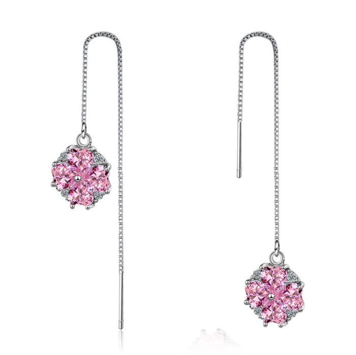 Long Cherry Blossom Earrings 290