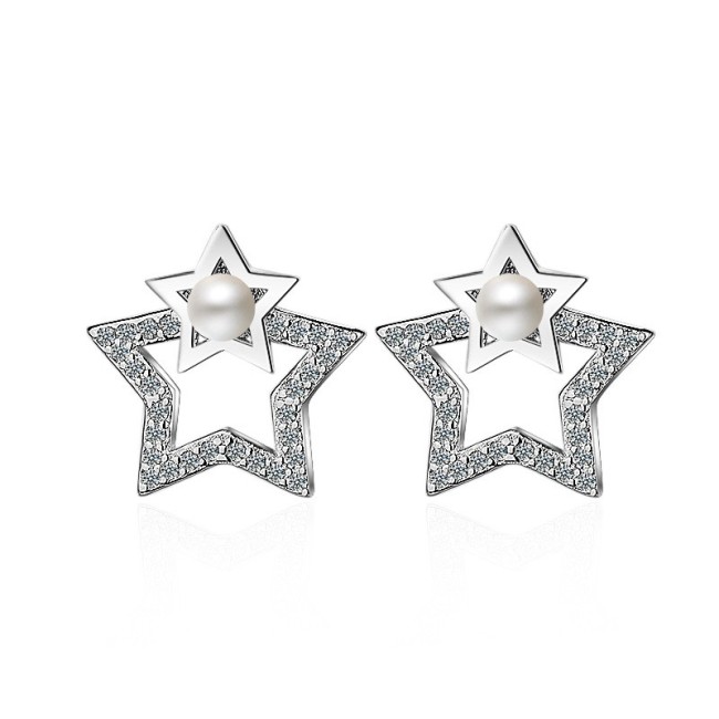 star pearl earring 425