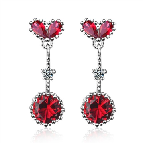 heart round earring XZE731