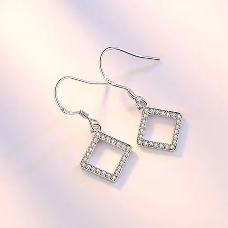 rhombus earring wh 34