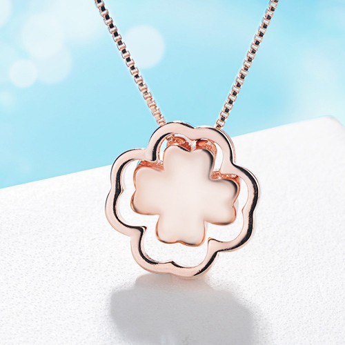 Four Leaf Clover necklace XZA212a