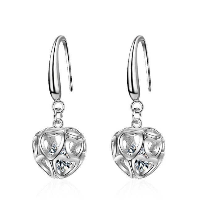 Heart hollow earrings 277