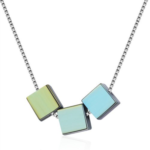 Square necklace XZA355
