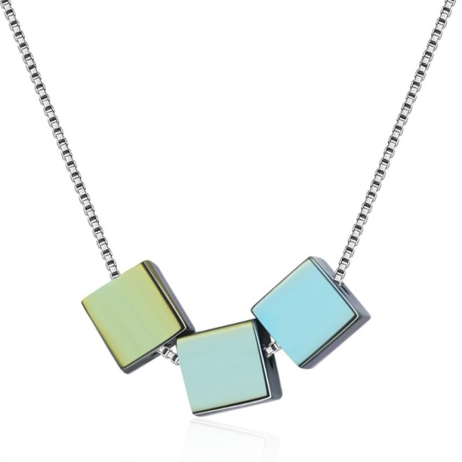Square necklace XZA355