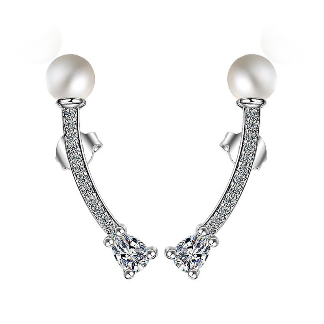 long pearl earring 446