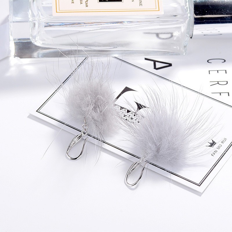 Plush earrings XZE005d