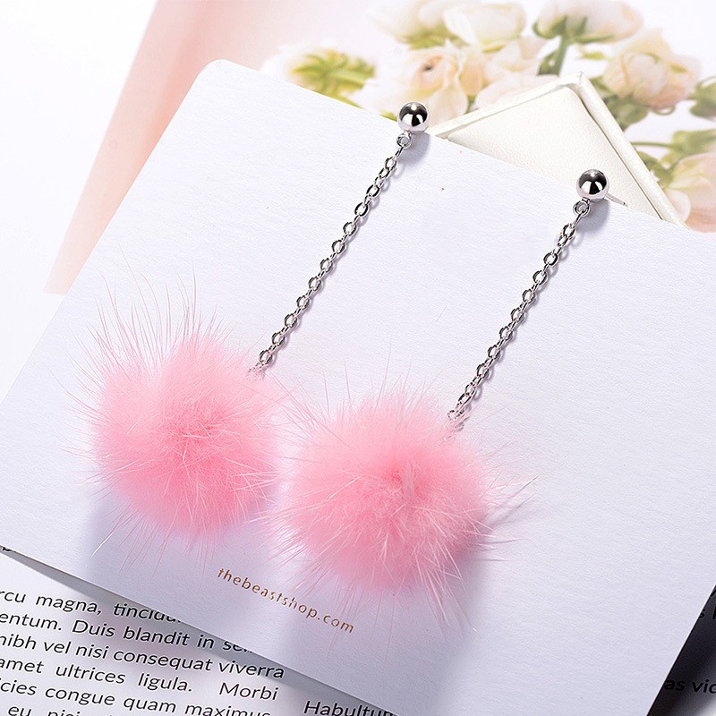 Plush earrings XZEq007k