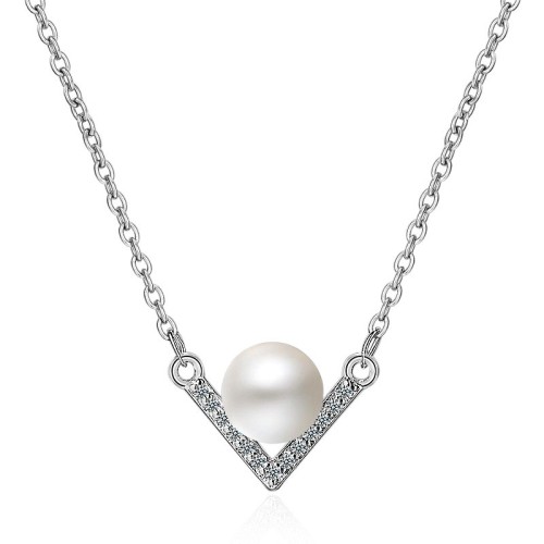 V pearl necklace 234