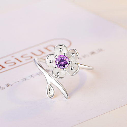 Flower ring XZR167c