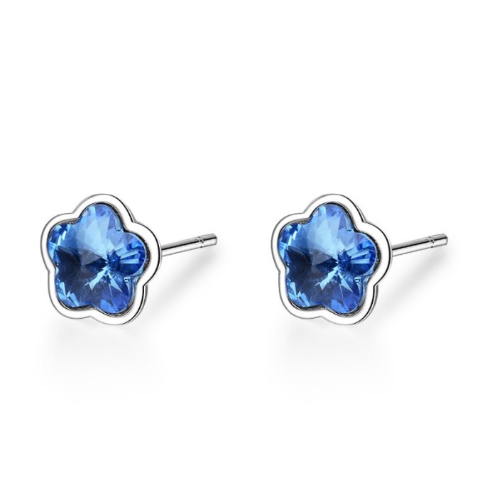 Five-petal flower earrings XZE603