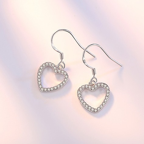 heart earrings wh 34