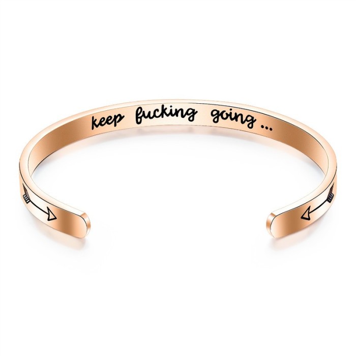 Lettered open bangle gb0619942a