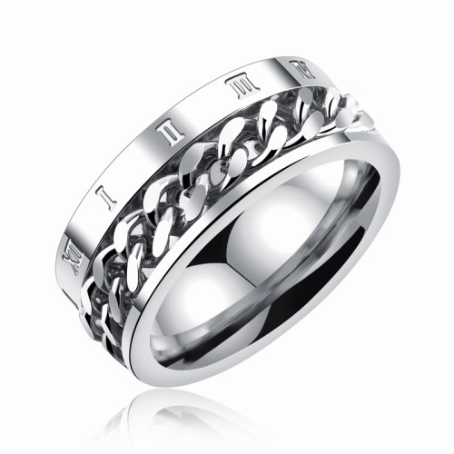 Roman numerals rotating chain rings gb0617570