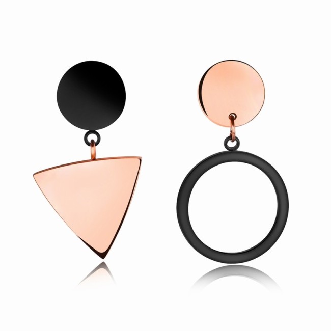 Triangle round earrings gb0617394