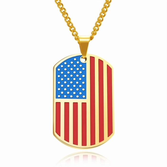 Flag trophy necklace gb06171236c