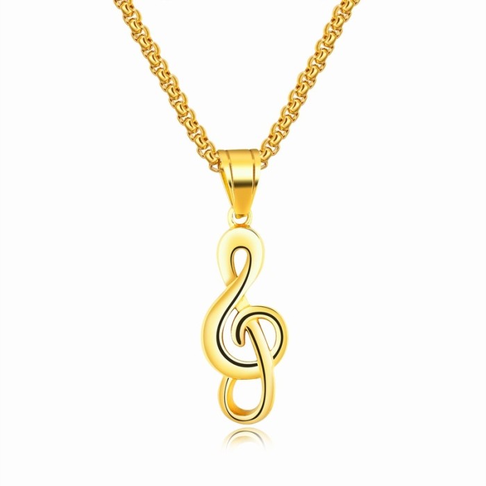 Music symbol necklace gb06171285a