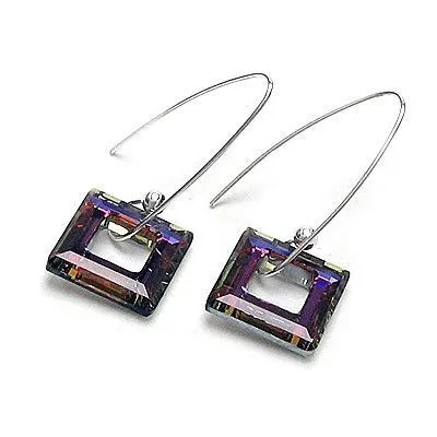 made with      crystal earrings 980168