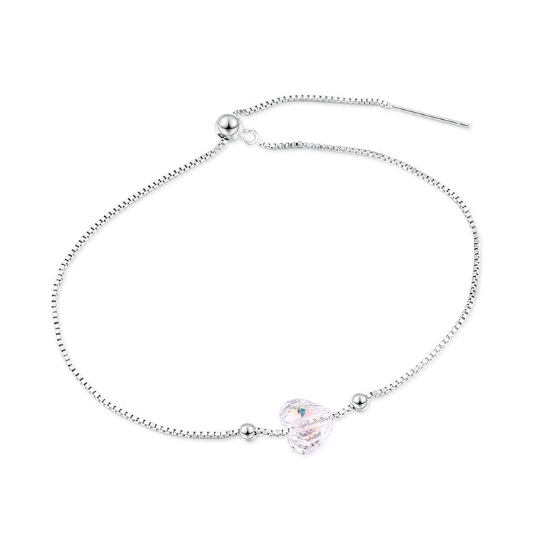 heart silver bracelet 30506
