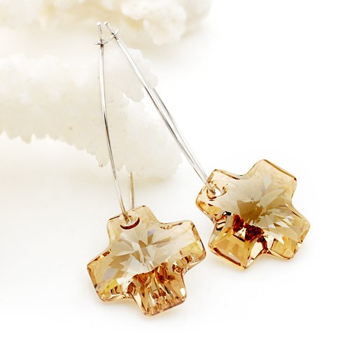 crystal - cross   earrings980508