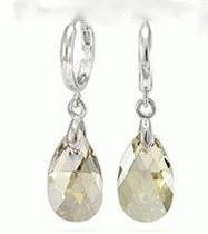 crystal pear earring 980372