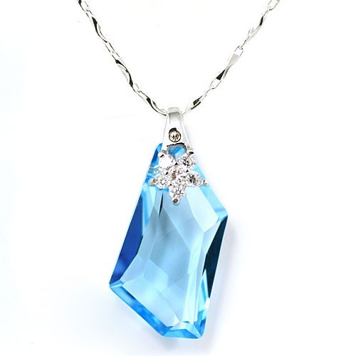 silver Austrias crystal pendant062201
