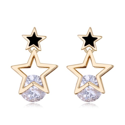 Silver needles star earring 25903