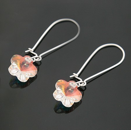 strass flower   earrings 980143