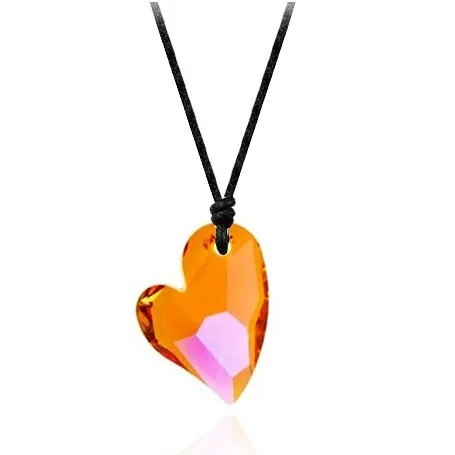 silver crystal necklace070205