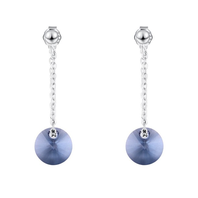 round silver earring 30571