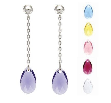 made with      crystal earrings 980163