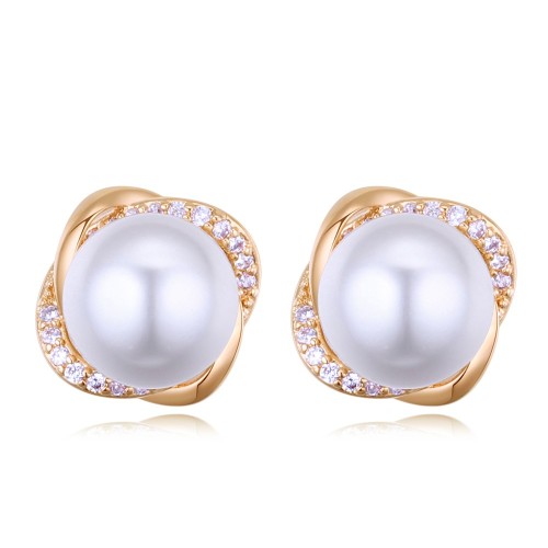 pearl flower earring 26666