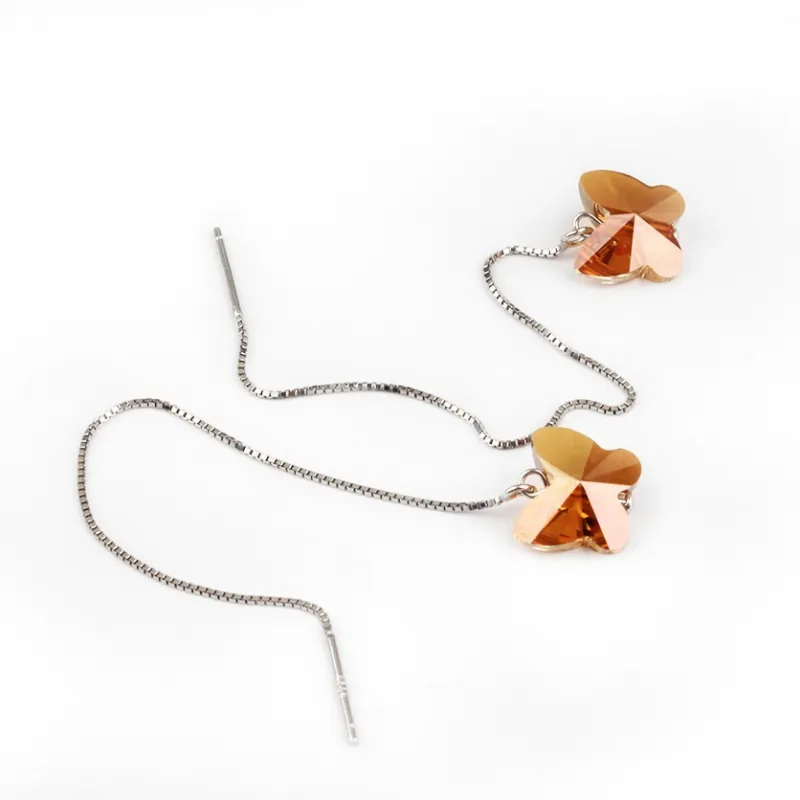 Butterfly Long Earrings 10mm