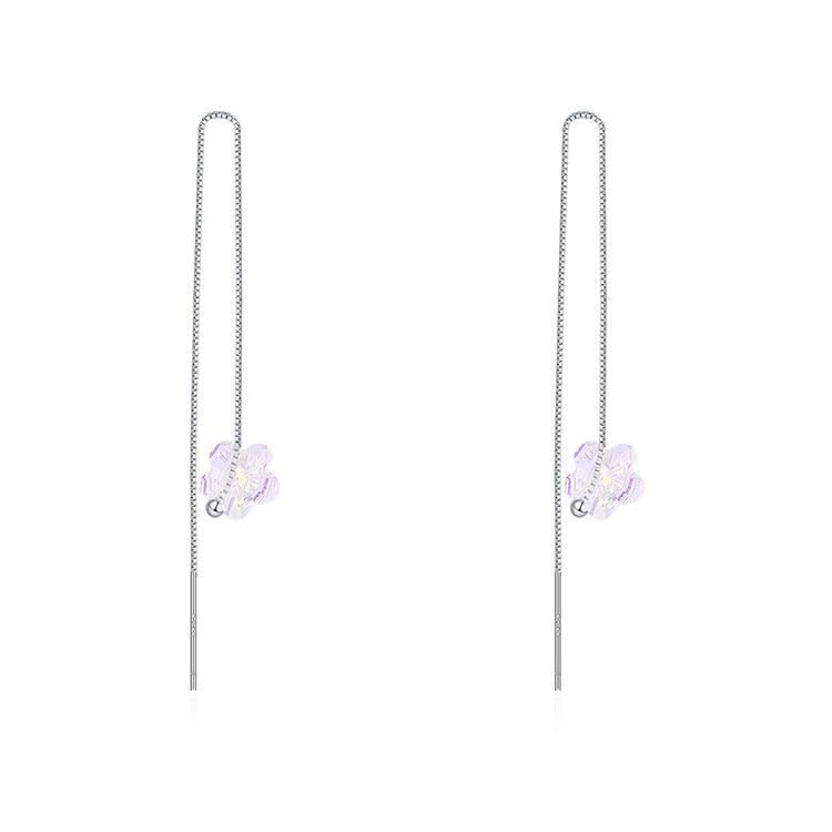 flower silver earring 30500