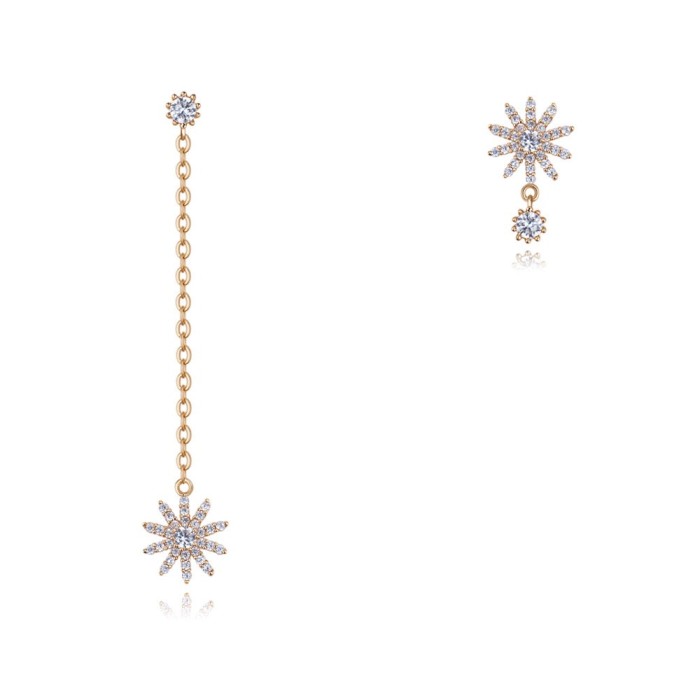 silver needles snowflake earring 26180