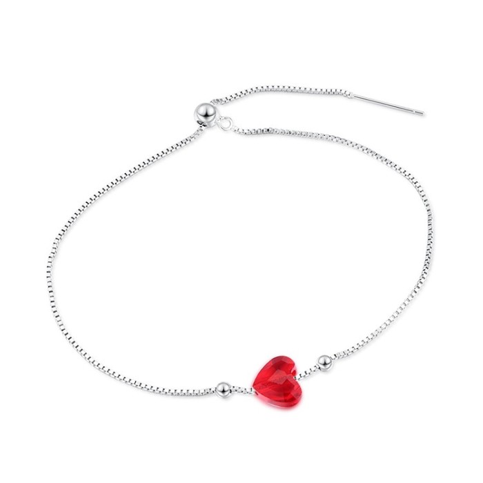 heart silver bracelet 	30505