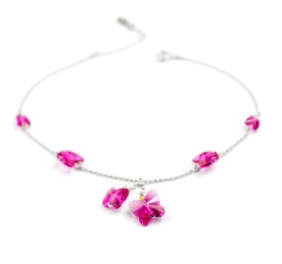 Butterfly  crystal Anklets 970802