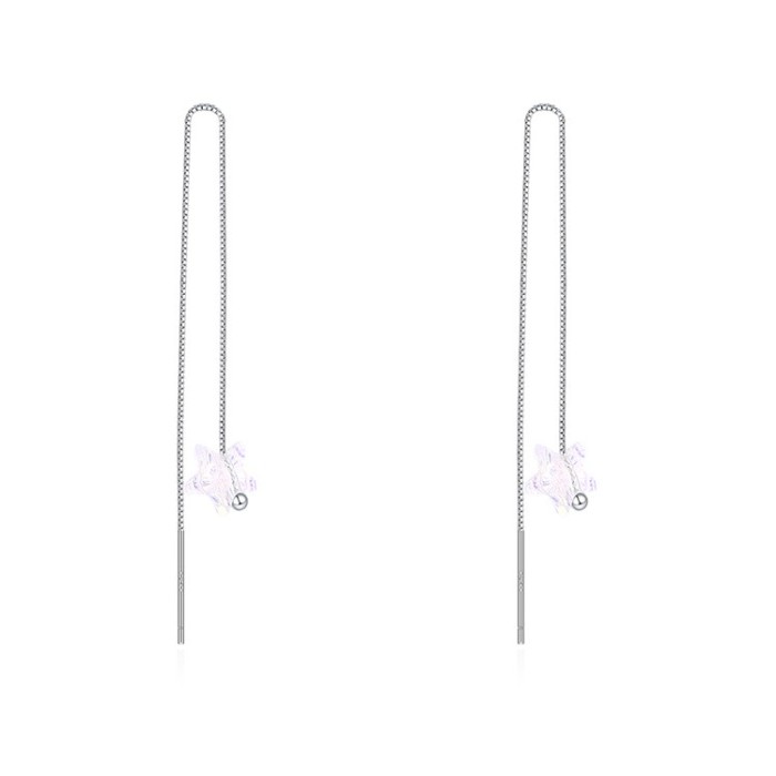 star silver earring 30509