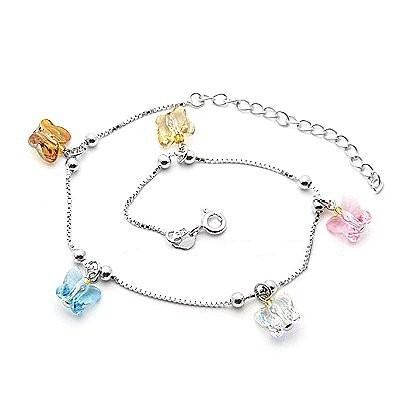 Butterfly  crystal Anklets 970804